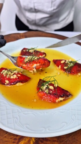 רביולי פלפלים קלויים